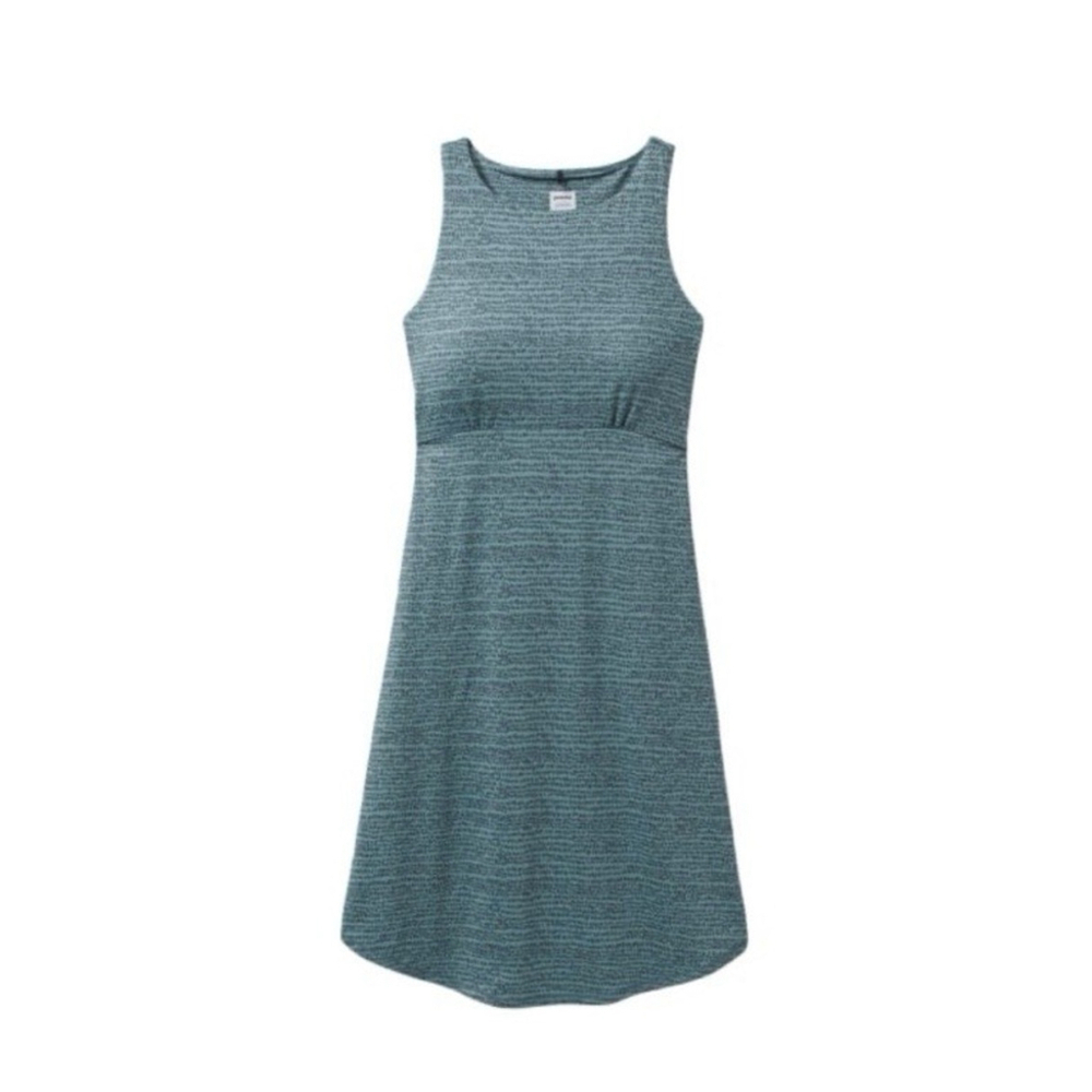 Prana Emerald Lake Dress Sz L Green Activewear Stretch Knit Gorpcore Comfort EUC - Picture 3 of 11